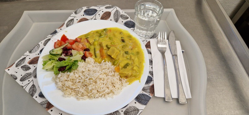 Kokos Curry mit Basmatireis und Quinoa